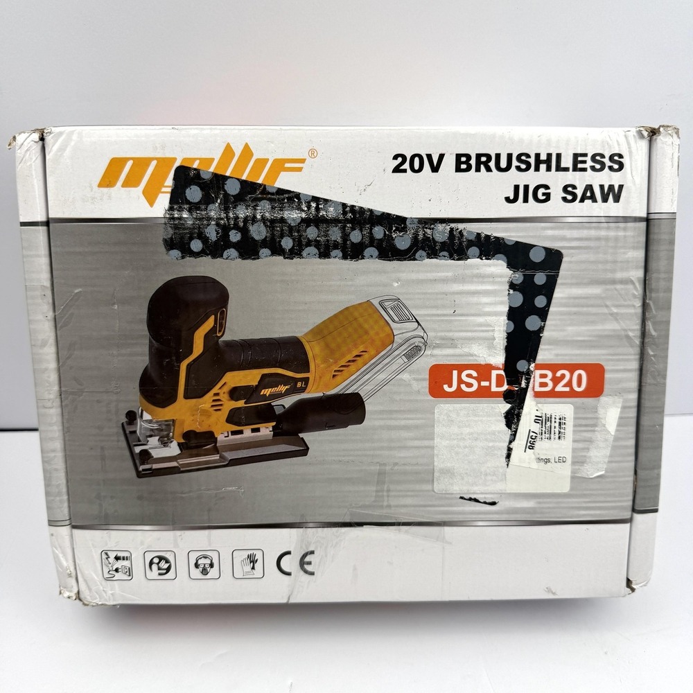 Mellif 20V Brushless Jig Saw JS-DCB20 Cordless Yellow Tool Only No Battery